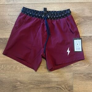 Bruce Bolt youth L shorts. NWT. Maroon.